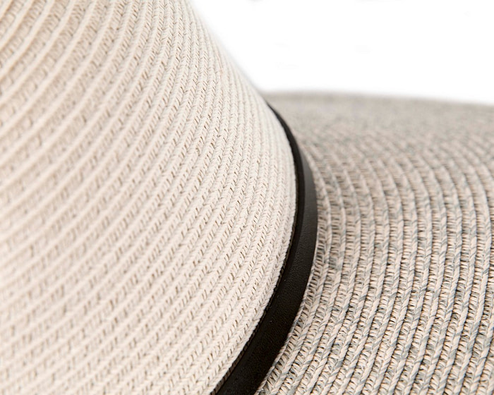 Unisex Grey Fedora Wide Brim Summer Hat - Hats From OZ