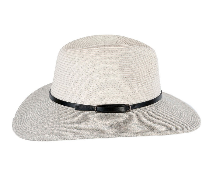 Unisex Grey Fedora Wide Brim Summer Hat - Hats From OZ