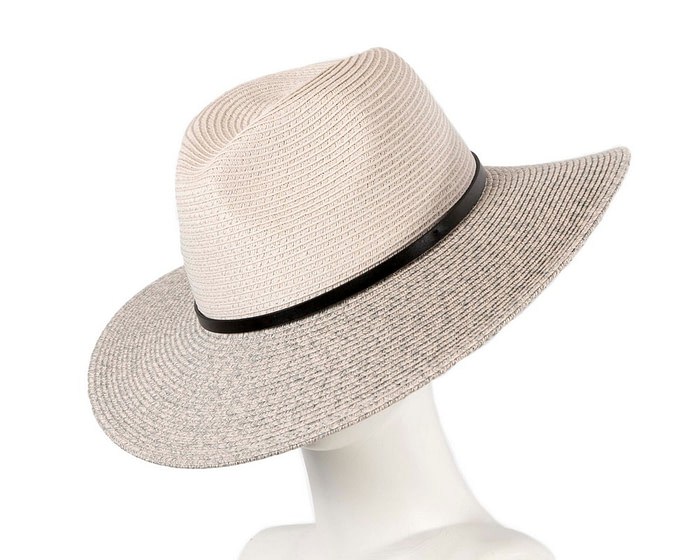 Unisex Grey Fedora Wide Brim Summer Hat - Hats From OZ