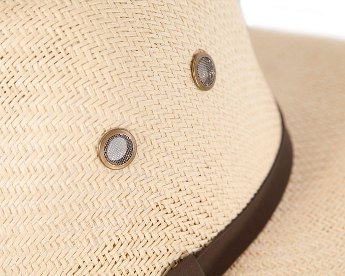 Unisex Straw Fedora Felt Wide Brim Hat AV21615 - Hats From OZ