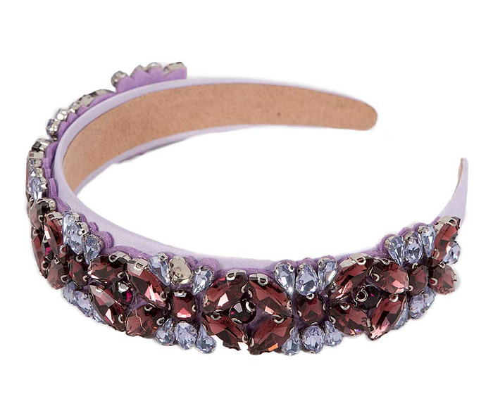 Lilac crystal headband by Cupids Millinery - Hats From OZ