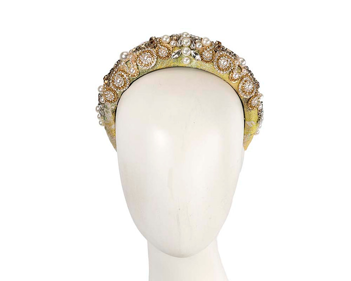 Gold fascinator headband - Hats From OZ