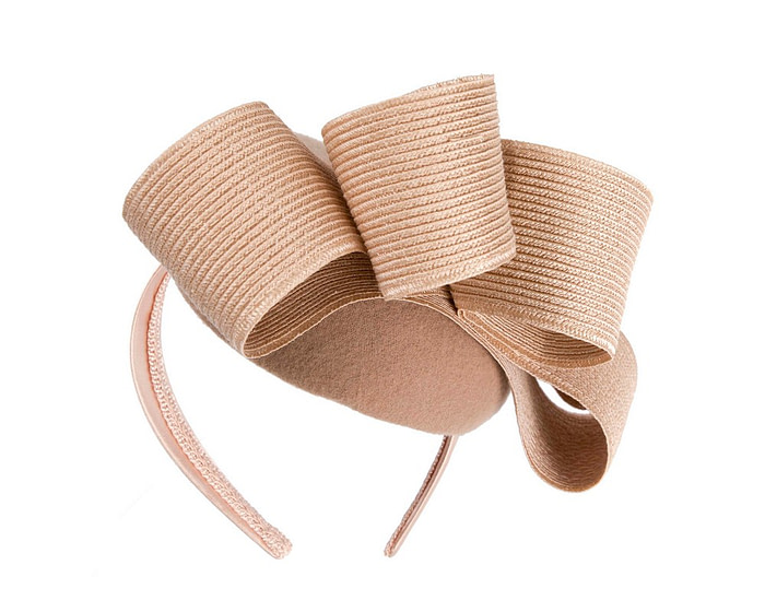 Nude pillbox winter fascinator by Fillies Collection - Hats From OZ