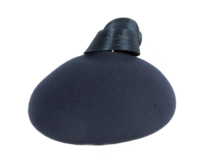 Stylish navy felt beret hat by Fillies Collection - Hats From OZ