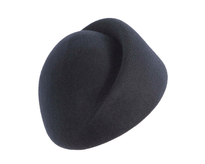 Designers dark navy felt ladies winter hat - Hats From OZ