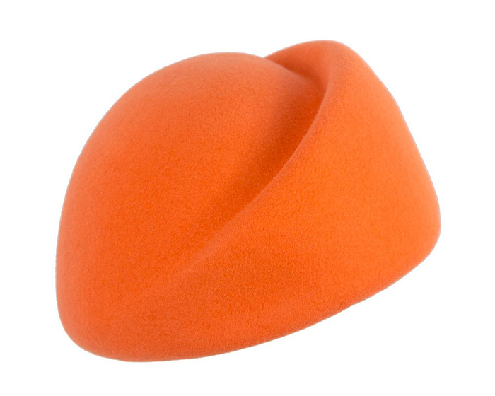 Designers orange felt ladies winter hat - Hats From OZ