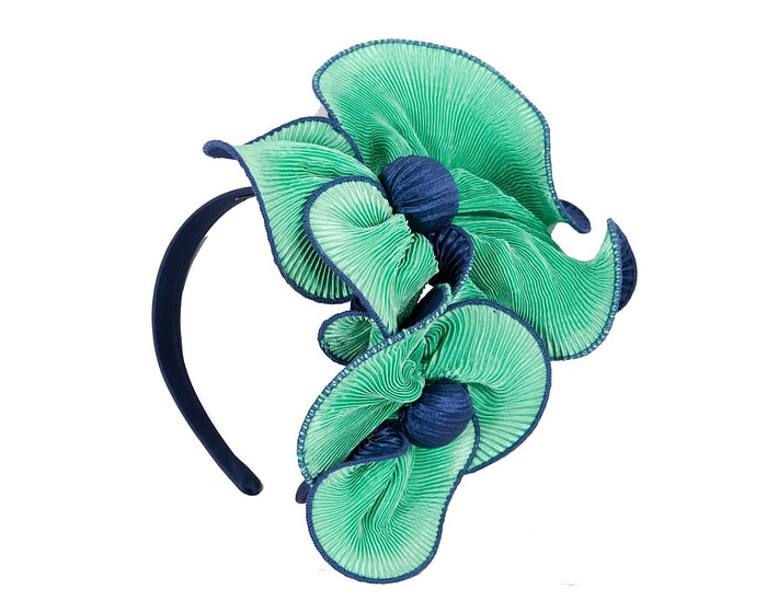 Green & blue racing fascinator by Max Alexander - Hats From OZ