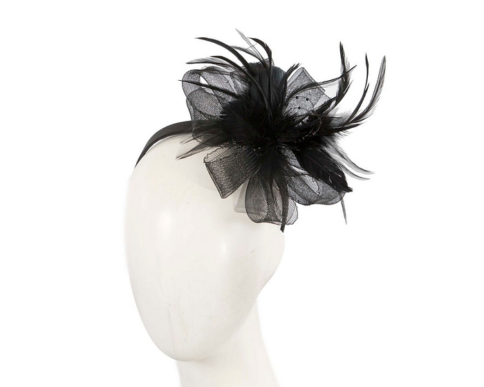 Black bow fascinator - Hats From OZ