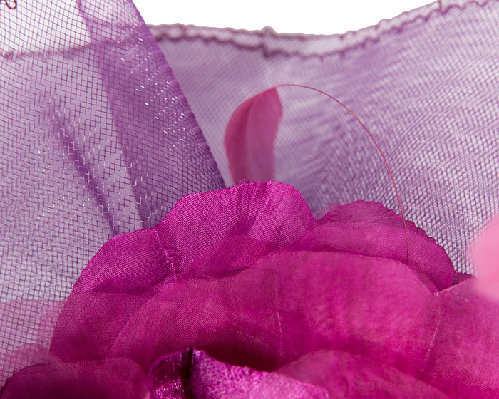 Large magenta racing fascinator - Hats From OZ