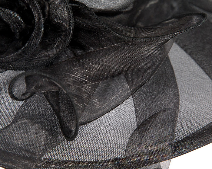 Black Organza Racing Hat - Hats From OZ