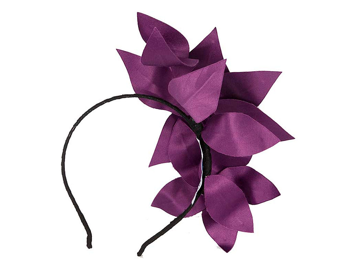 Bespoke purple flower headband - Hats From OZ