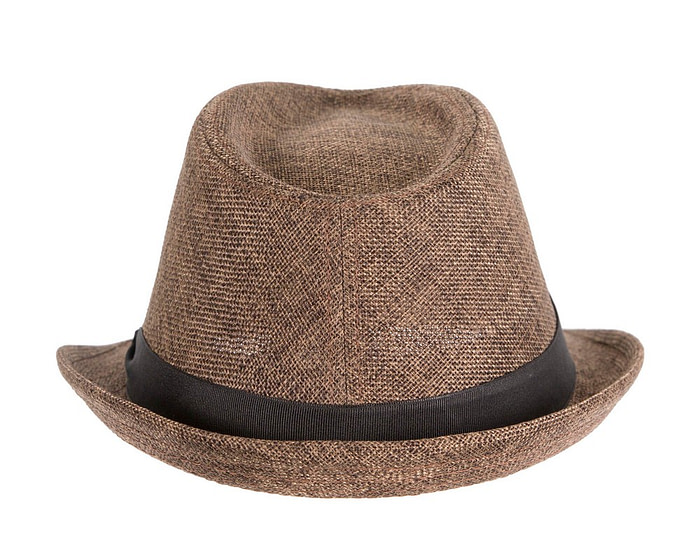 Brown Short Brim Trilby Hat - Hats From OZ