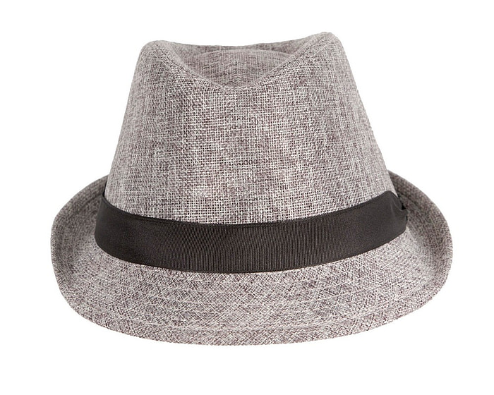 Grey Short Brim Trilby Hat - Hats From OZ