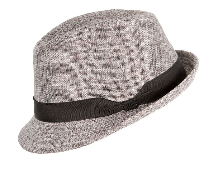 Grey Short Brim Trilby Hat - Hats From OZ