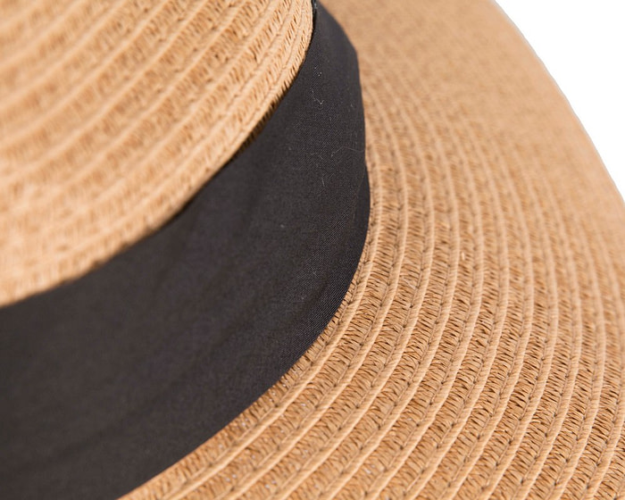 Unisex Black Wide Brim Summer Fedora Hat AV61674MC - Hats From OZ