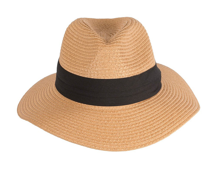 Unisex Black Wide Brim Summer Fedora Hat AV61674MC - Hats From OZ