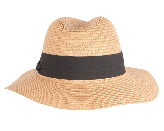 Unisex Black Wide Brim Summer Fedora Hat AV61674MC - Hats From OZ