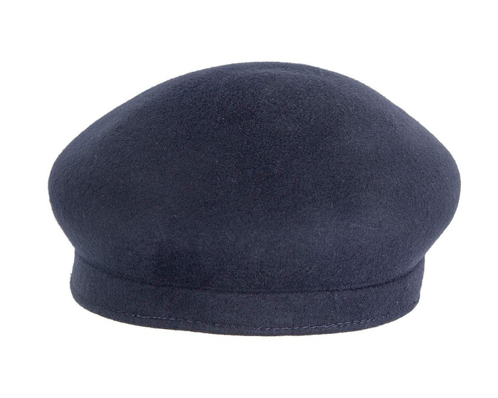 Modern navy ladies felt cap hat - Hats From OZ