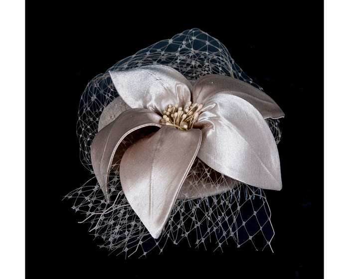 Custom made nude special occasion cocktail hat - Hats From OZ