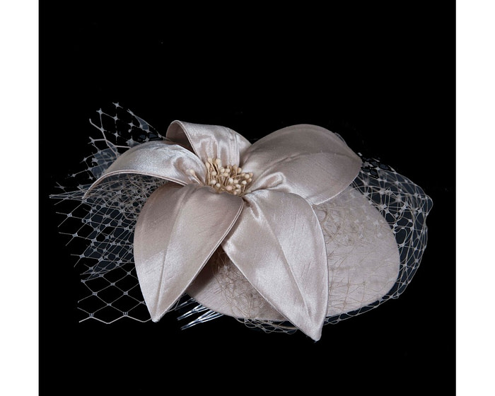 Custom made nude special occasion cocktail hat - Hats From OZ