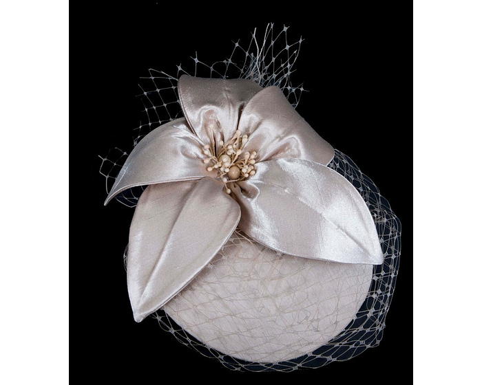 Custom made nude special occasion cocktail hat - Hats From OZ