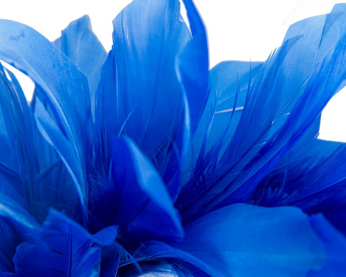 Royal Blue feather fascinator headband by Max Alexander - Hats From OZ