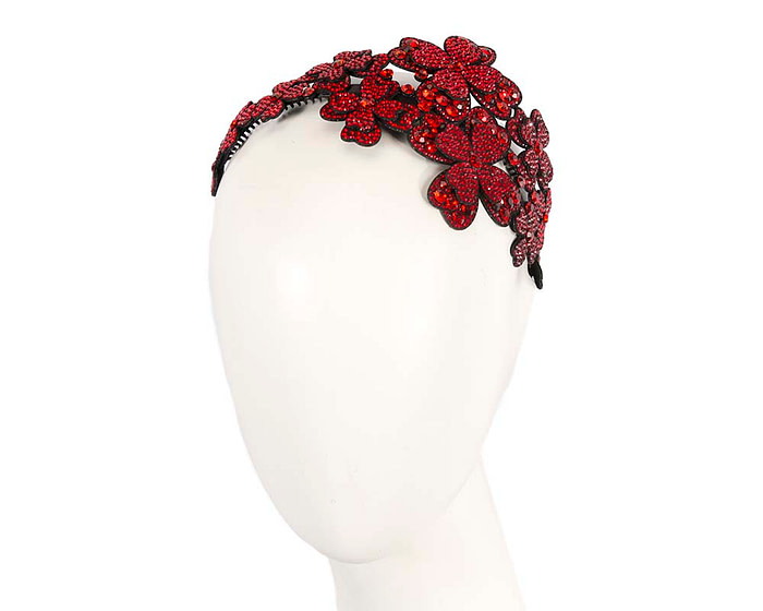 Crystals fascinator headband by Max Alexander CU625R - Hats From OZ