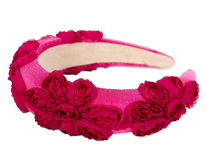 Exclusive fuchsia headband fascinator by Cupids Millinery - Hats From OZ