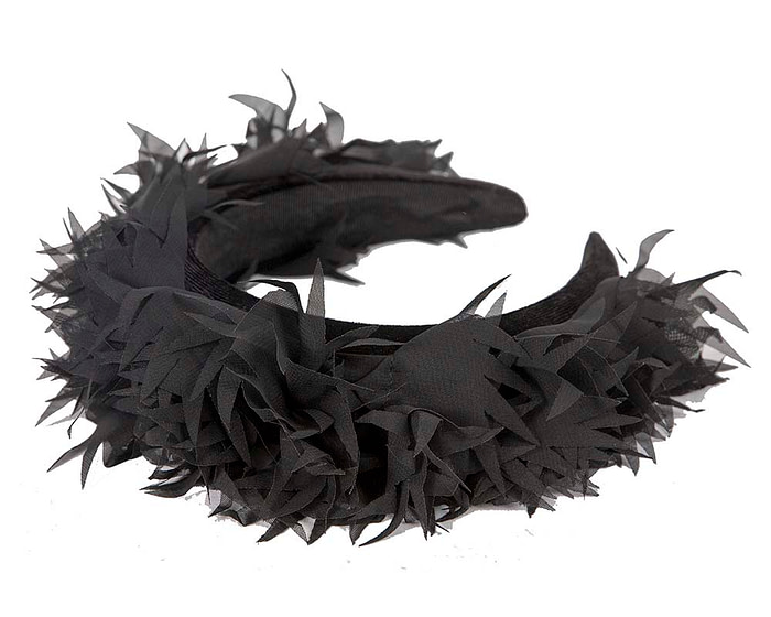 Exclusive black headband fascinator by Cupids Millinery CU628 - Hats From OZ