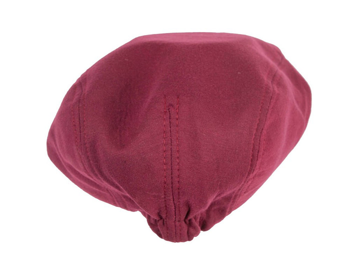 Soft burgundy flat cap by Max Alexander - Hats From OZ