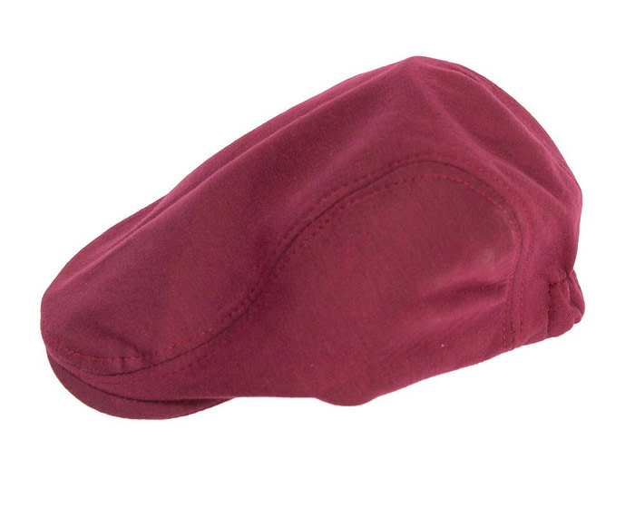 Soft burgundy flat cap by Max Alexander - Hats From OZ