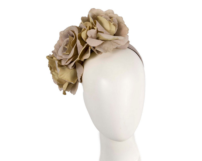 Olive fascinator headband by Max Alexander - Hats From OZ