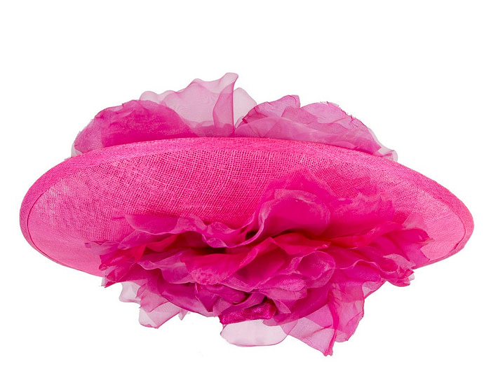 Large fuchsia plate racing fascinator by Fillies Collection - Hats From OZ