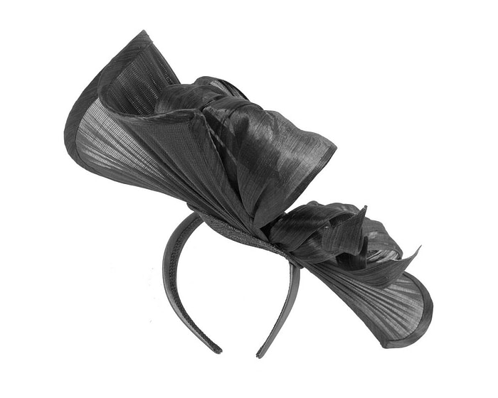 Large black jinsin racing fascinator by Fillies Collection - Hats From OZ