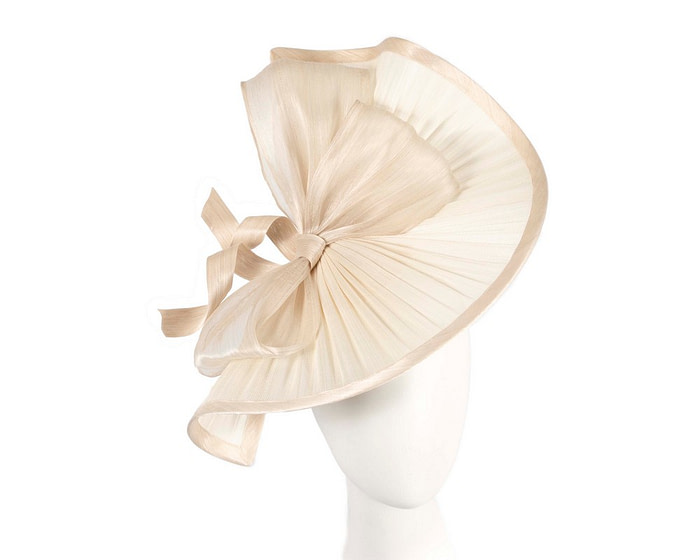 Large cream jinsin racing fascinator by Fillies Collection - Hats From OZ