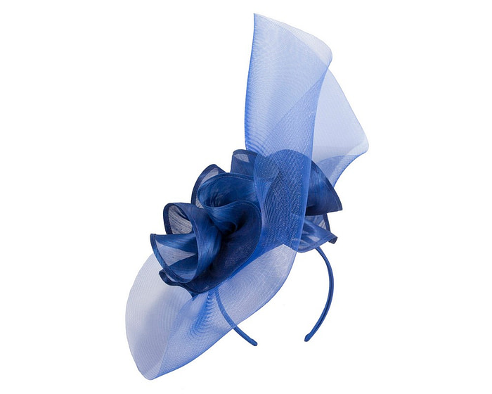 Large royal blue racing fascinator by Fillies Collection - Hats From OZ