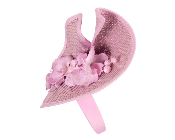 Lilac spring racing fascinator with orchid - Hats From OZ