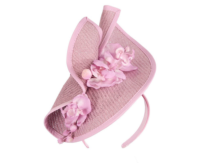 Lilac spring racing fascinator with orchid - Hats From OZ