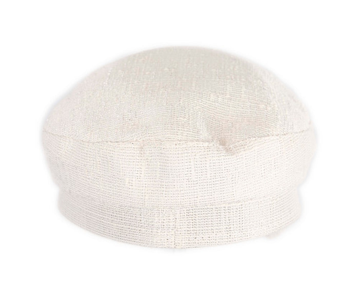 White casual newsboy cap by Max Alexander - Hats From OZ