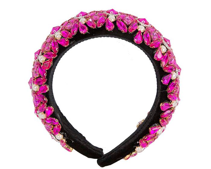 Exclusive fuchsia headband fascinator - Hats From OZ