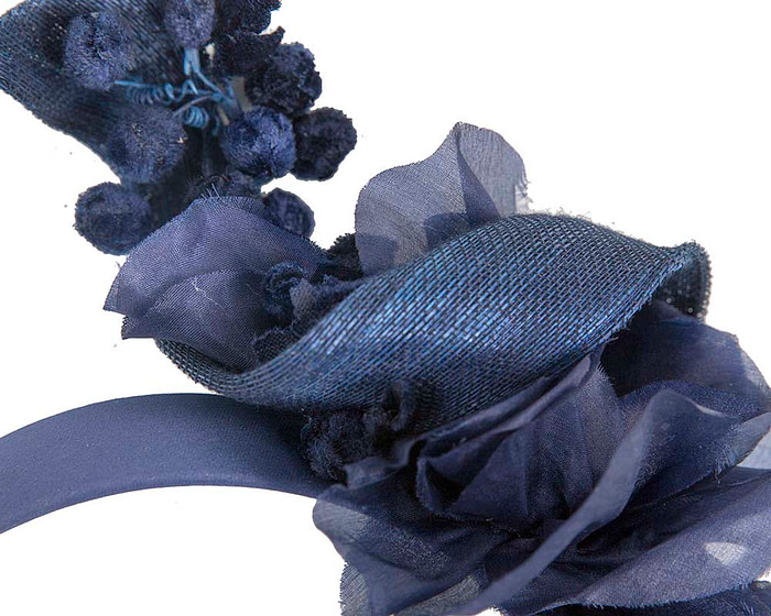 Exclusive navy fascinator by Cupids Millinery - Hats From OZ