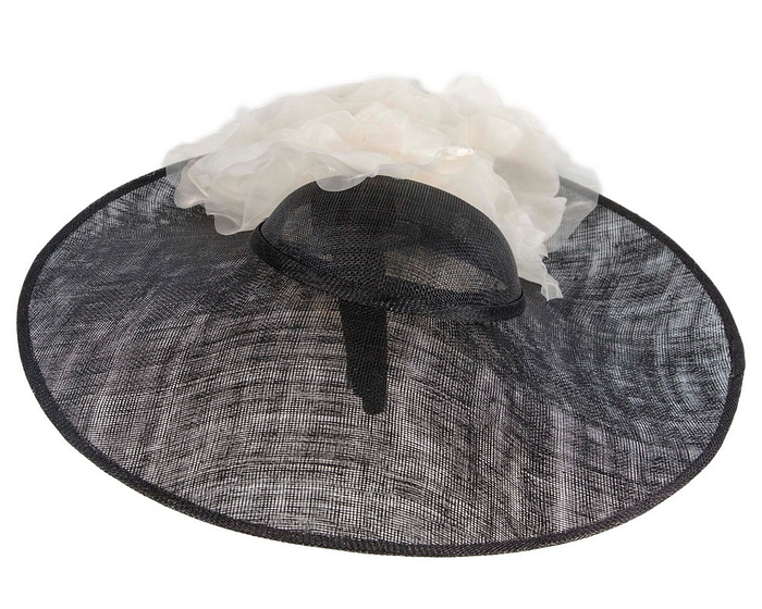 Large black & cream racing fascinator hat by Fillies Collection - Hats From OZ