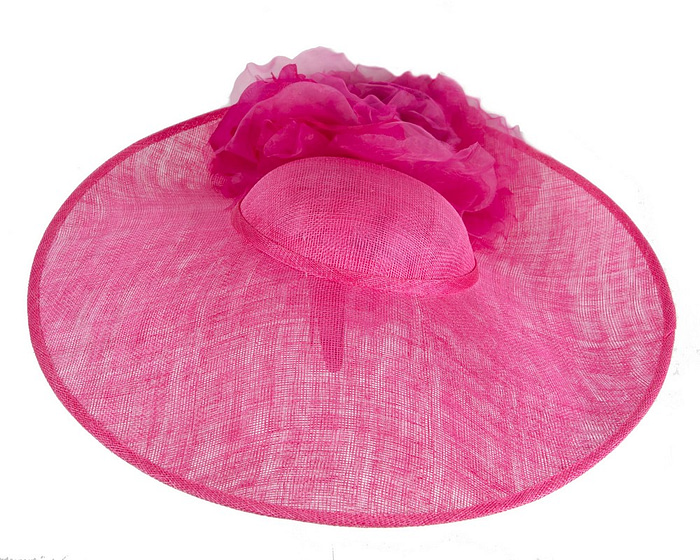 Large fuchsia racing fascinator hat by Fillies Collection - Hats From OZ