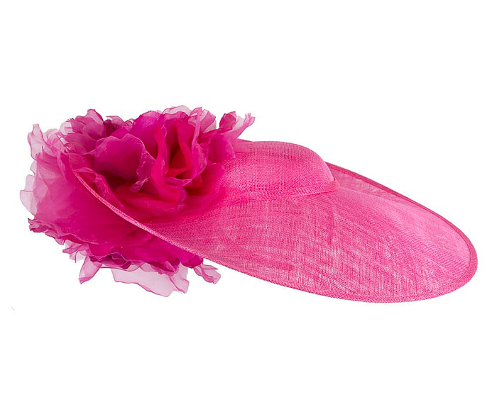 Large fuchsia racing fascinator hat by Fillies Collection - Hats From OZ