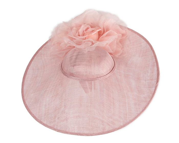 Large dusty pink racing fascinator hat by Fillies Collection - Hats From OZ