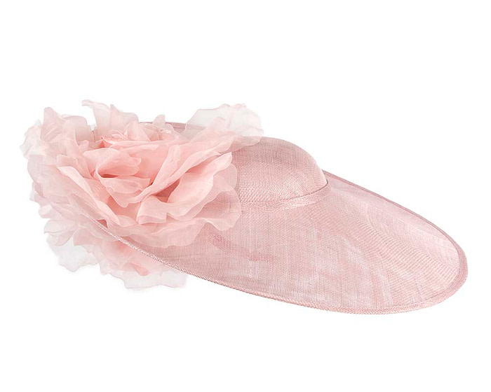 Large dusty pink racing fascinator hat by Fillies Collection - Hats From OZ