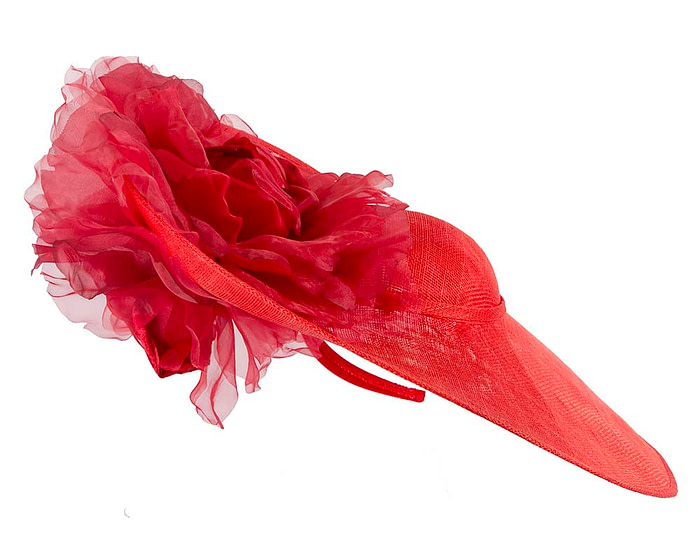 Large red racing fascinator hat by Fillies Collection - Hats From OZ