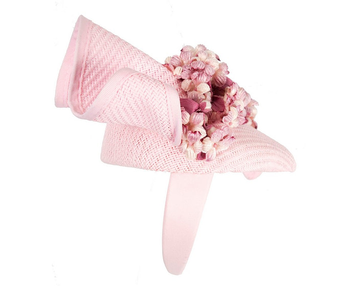 Pink pillbox with flowers by Fillies Collection - Hats From OZ