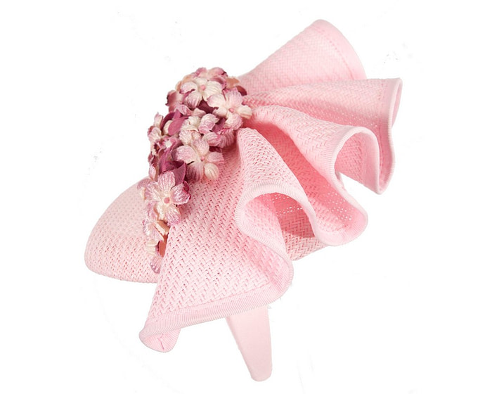 Pink pillbox with flowers by Fillies Collection - Hats From OZ