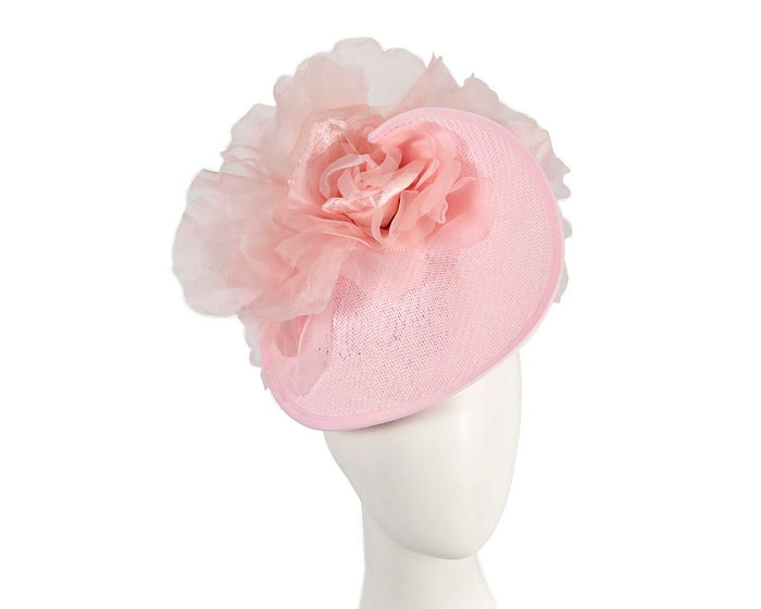 Exclusive pink fascinator with flower by Fillies Collection - Hats From OZ